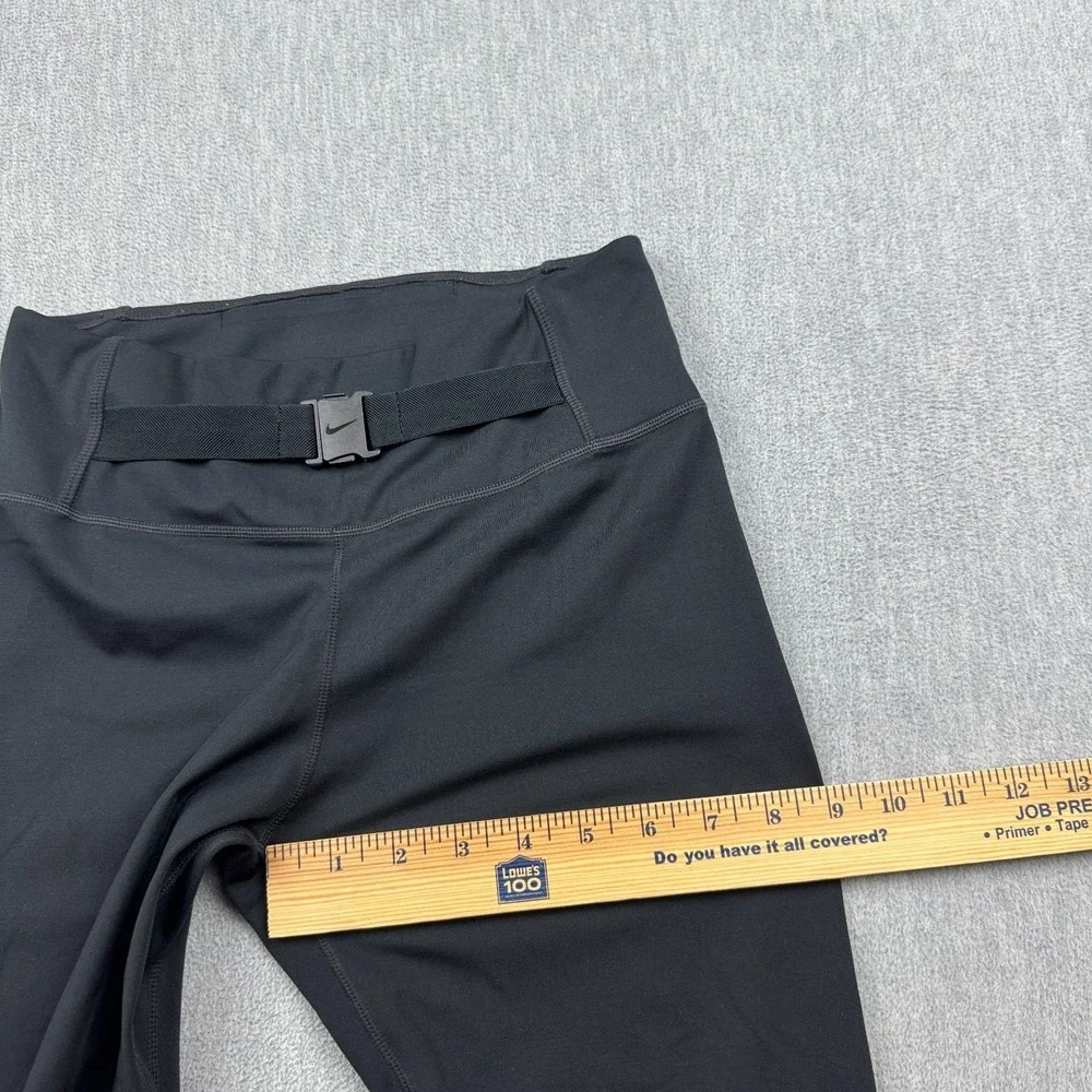 Nike Leggings Women Small Black Dri-FIT One Luxe Buckle Mid-Rise Skinny Gym Yoga